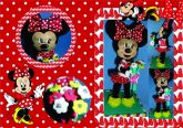 Topo de bolo Minie em eva